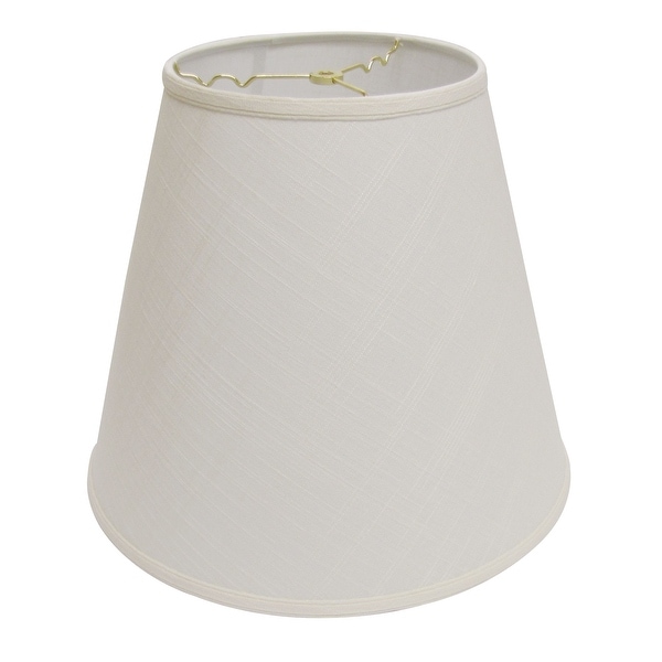 Cloth & Wire Slant Extra Deep Empire Hardback Lampshade with Washer Fitter, White. Opens flyout.