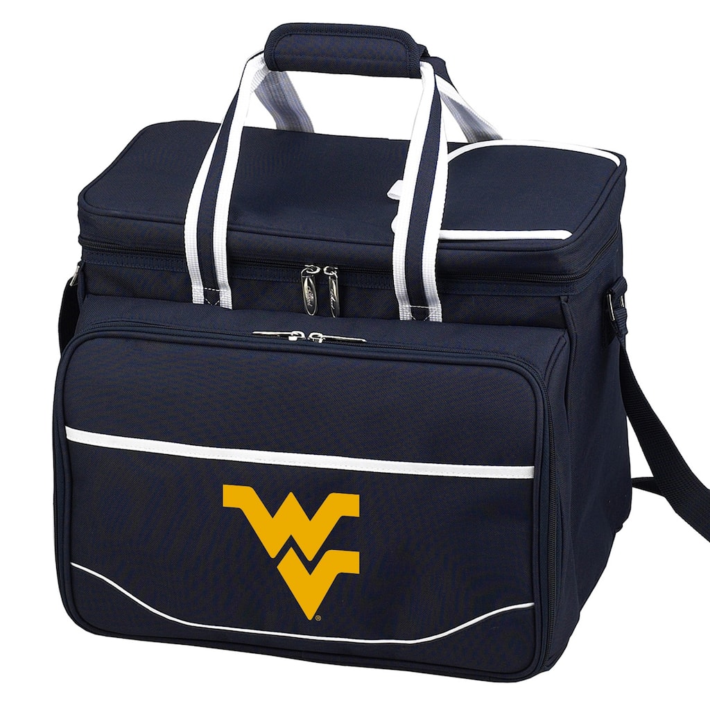 NCAA West Virginia Mountaineers Insulated Equipped Picnic Cooler for Four