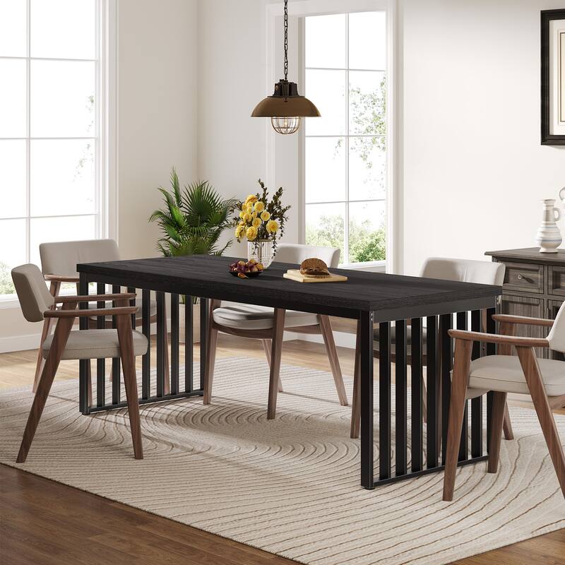 78.7 inches Diniong Table for 6-8 People, Wood Dinner Table for Dining Room