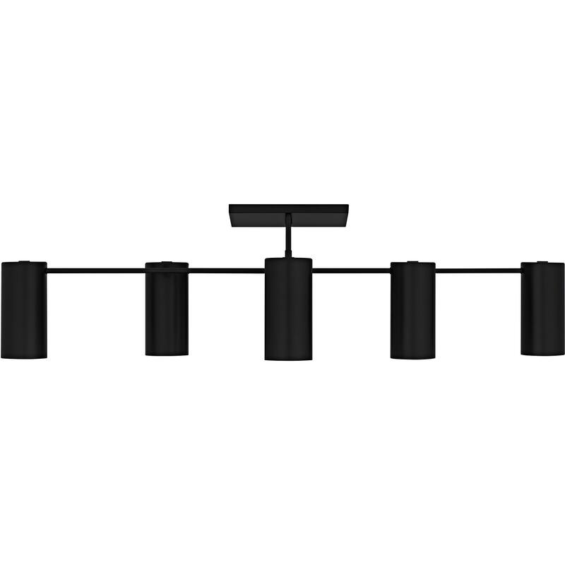 Foreland 6-Light Matte Black Semi-Flush Mount