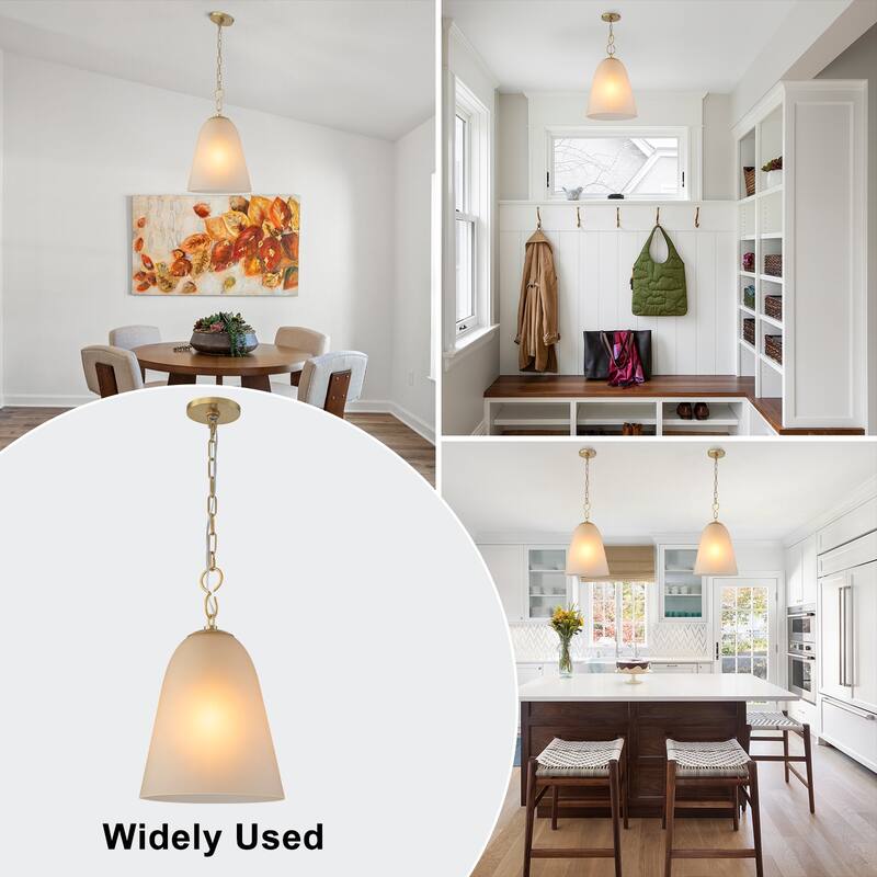Modern Champagne Bell Pendant Light Lighting for Kitchen Island