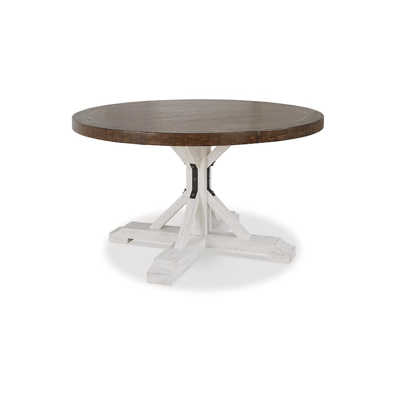 Signature Design by Ashley Valebeck Brown/White/Beige 5-Piece Dining Package