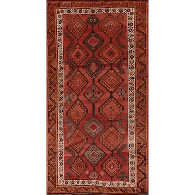 Lori Persian Vintage Area Rug Handmade Wool Carpet - 4'9"x 10'1"