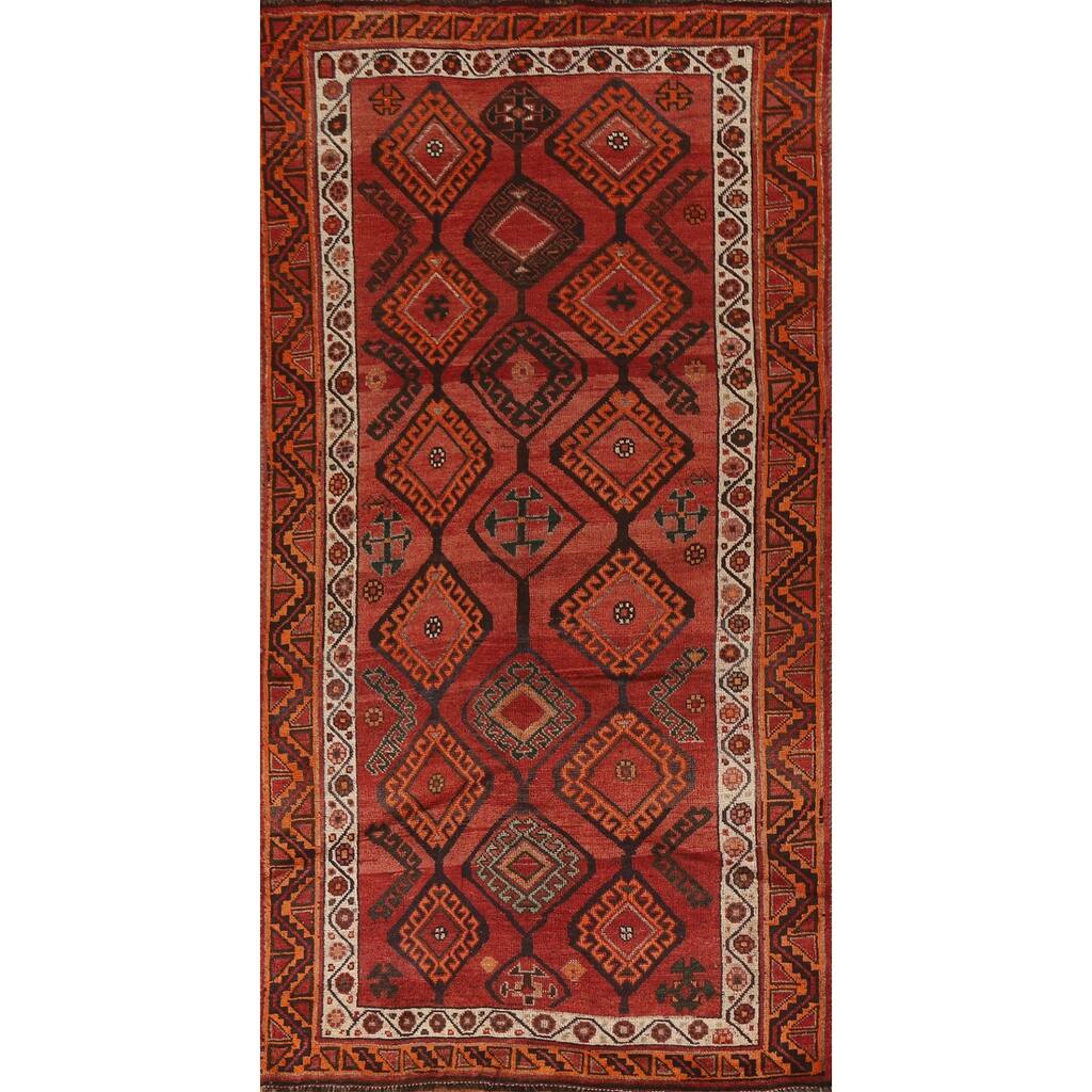 Lori Persian Vintage Area Rug Handmade Wool Carpet - 4'9"x 10'1"