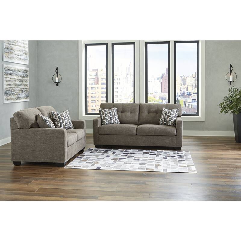 Signature Design by Ashley Mahoney 2-Piece Upholstery Package - 75"W x 38"D x 37"H - Brown