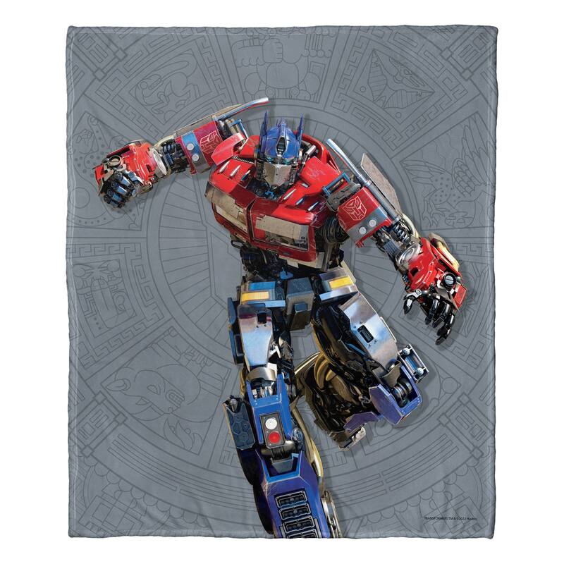Hasbro Transformers Rise Of The Beasts Optimus Prime Silk Touch Throw Blanket - 50" x 60" - Optimus Prime