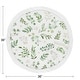 preview thumbnail 3 of 1, Floral Leaf Collection Girl Baby Tummy Time Playmat - Green and White Boho Watercolor Botanical Woodland Tropical Garden