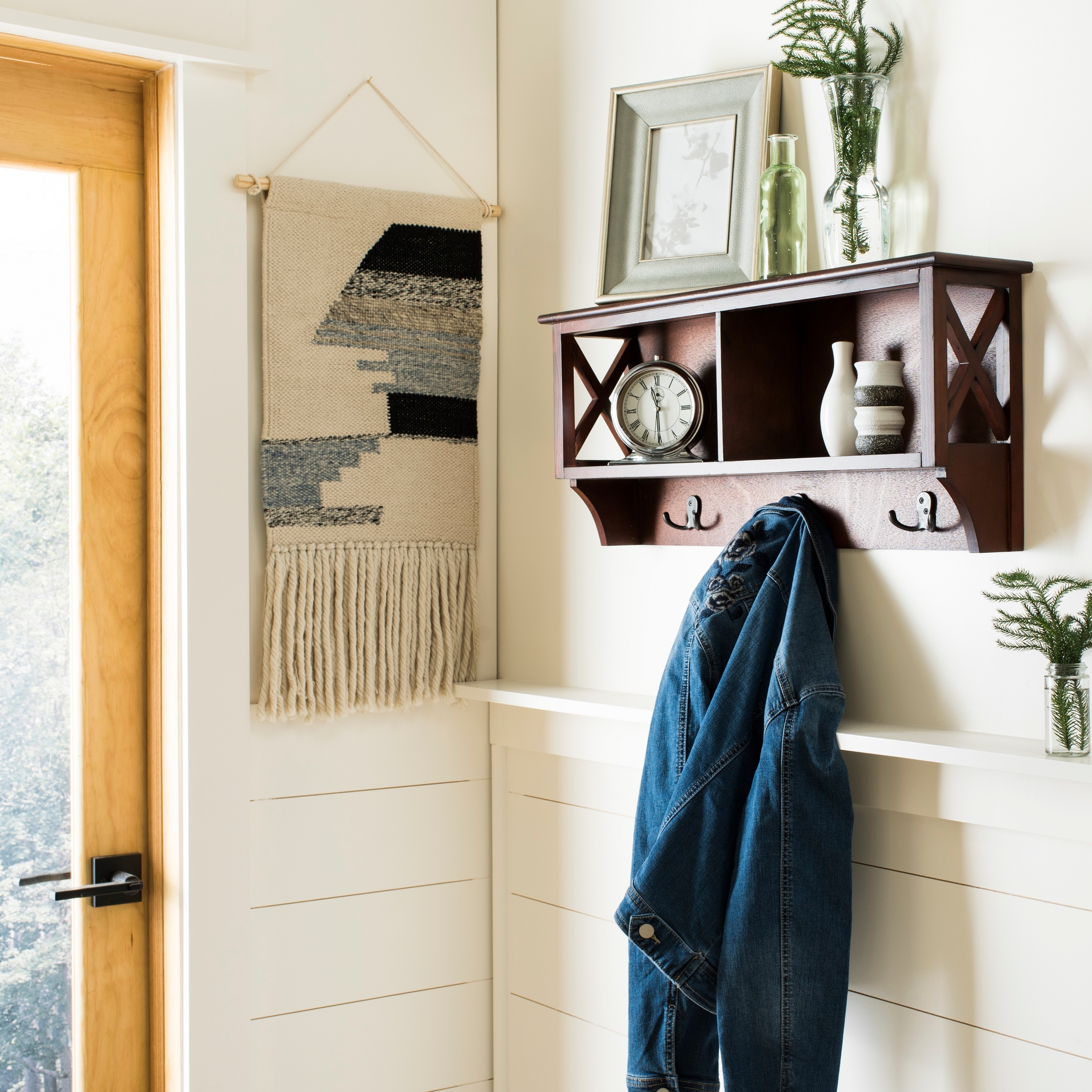 Safavieh Freya Hanging Storage Wall Rack (Cherry) Safavieh Freya Hanging Storage Wall Rack (Cherry)