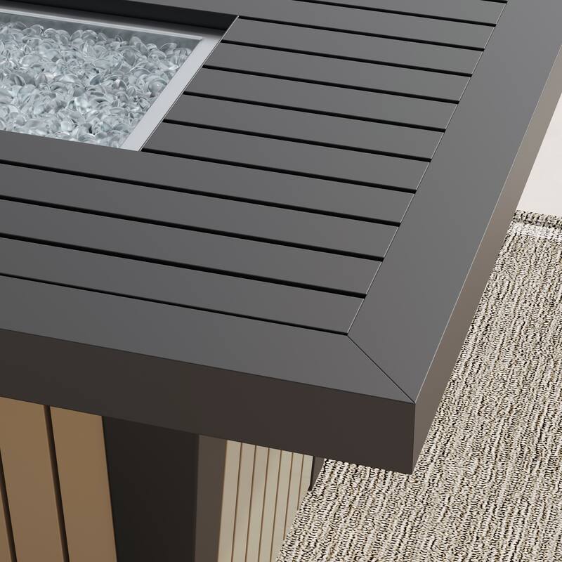 Corvus Babylon 1-piece Outdoor Fire Pit Table with Lid