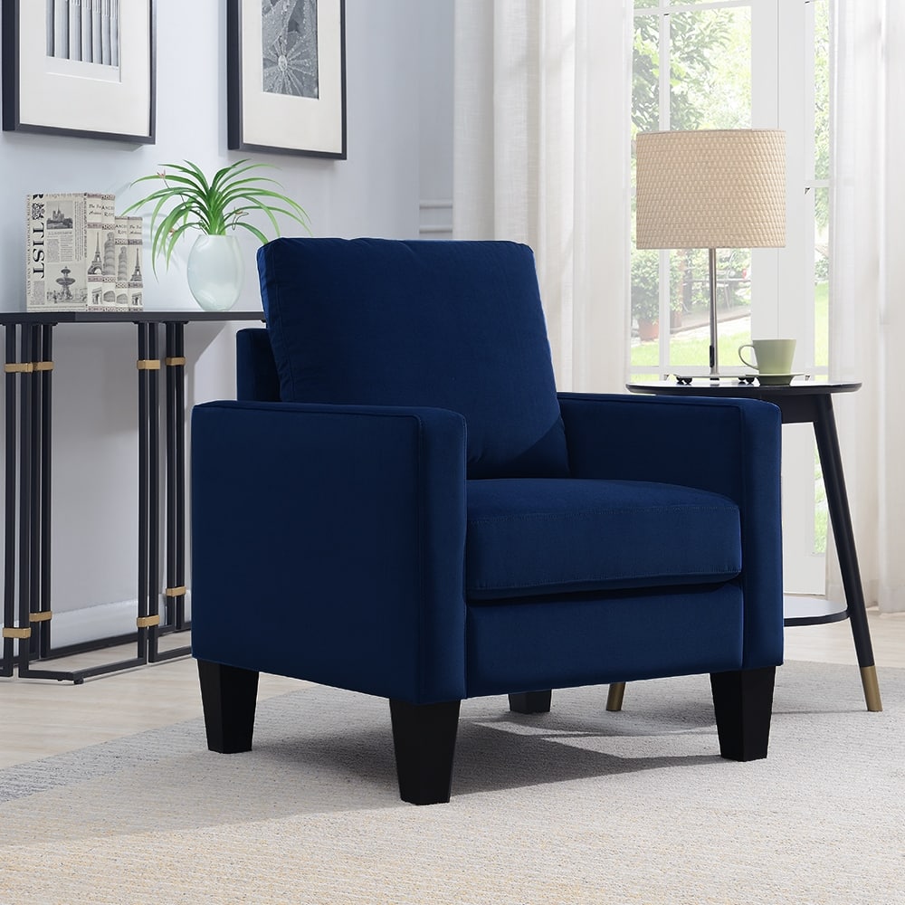 Ally Polyester Mid-Century Arm Chair