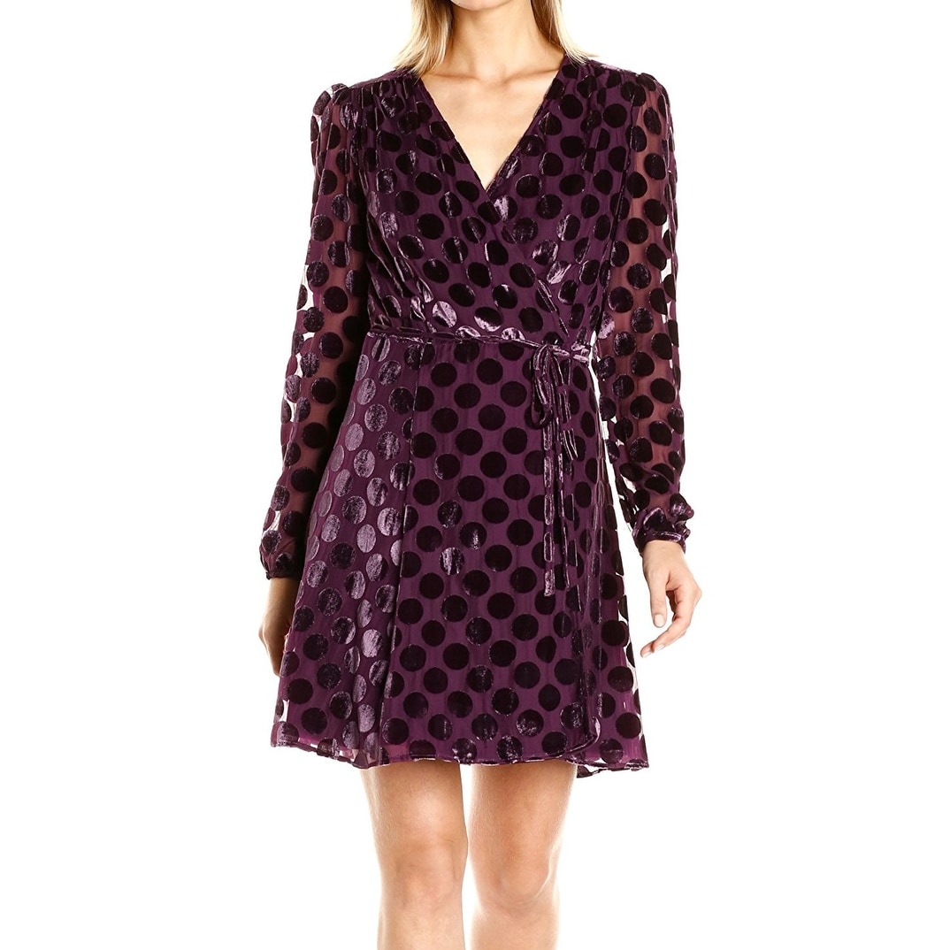 betsey johnson polka dot wrap dress