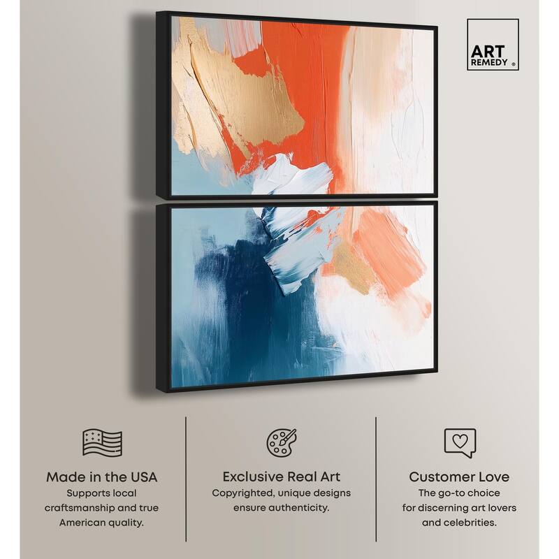 Orange Infusion II Canvas Set of 2 by Art Remedy