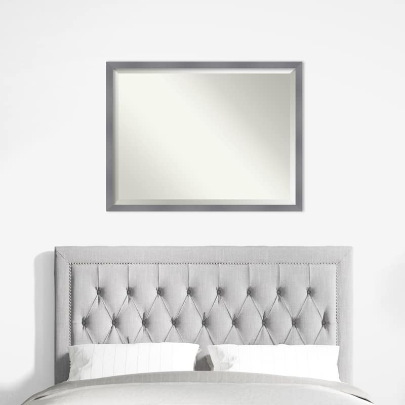 Edwin Beveled Wood Framed Wall Mirror