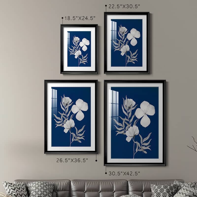 Indigo Sketch II Premium Framed Print - Ready to Hang