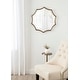 preview thumbnail 12 of 46, Kate and Laurel Lalina Scalloped Round Framed Accent Mirror