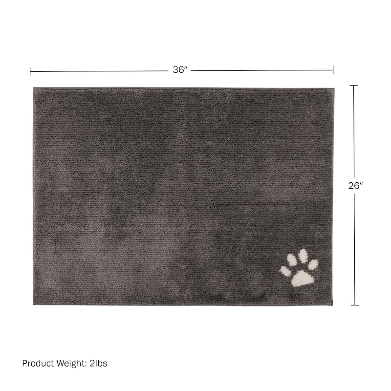 PETMAKER Dog Door Mat - Absorbent Mat for Muddy Paws and Wet Shoes