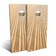 preview thumbnail 1 of 7, Boardwalk Wood Lines Outdoor Cornhole Board Set Backyard 2x4 - NO Accessories