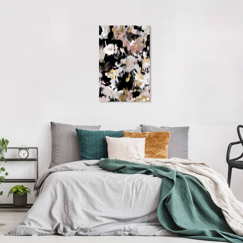Wynwood Studio Abstract Binatta Pink and Light Pink Modern & Contemporary Wall Art Canvas Print - 24 x 16