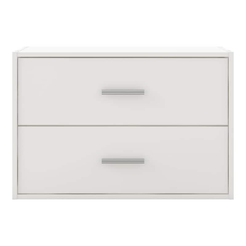 DH BASIC Modern Wood Customizable Stackable Storage Organizer - Cube Shelves, Drawer Cabinet, Bookcase with Doors by Denhour