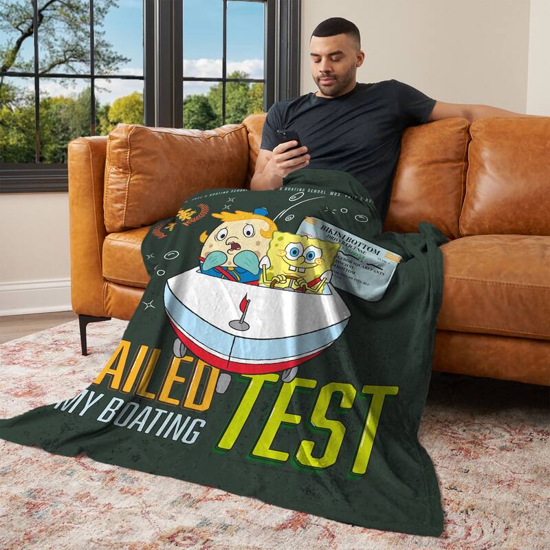 Nickelodeon Spongebob Squarepants Silk Touch Throw Blanket
