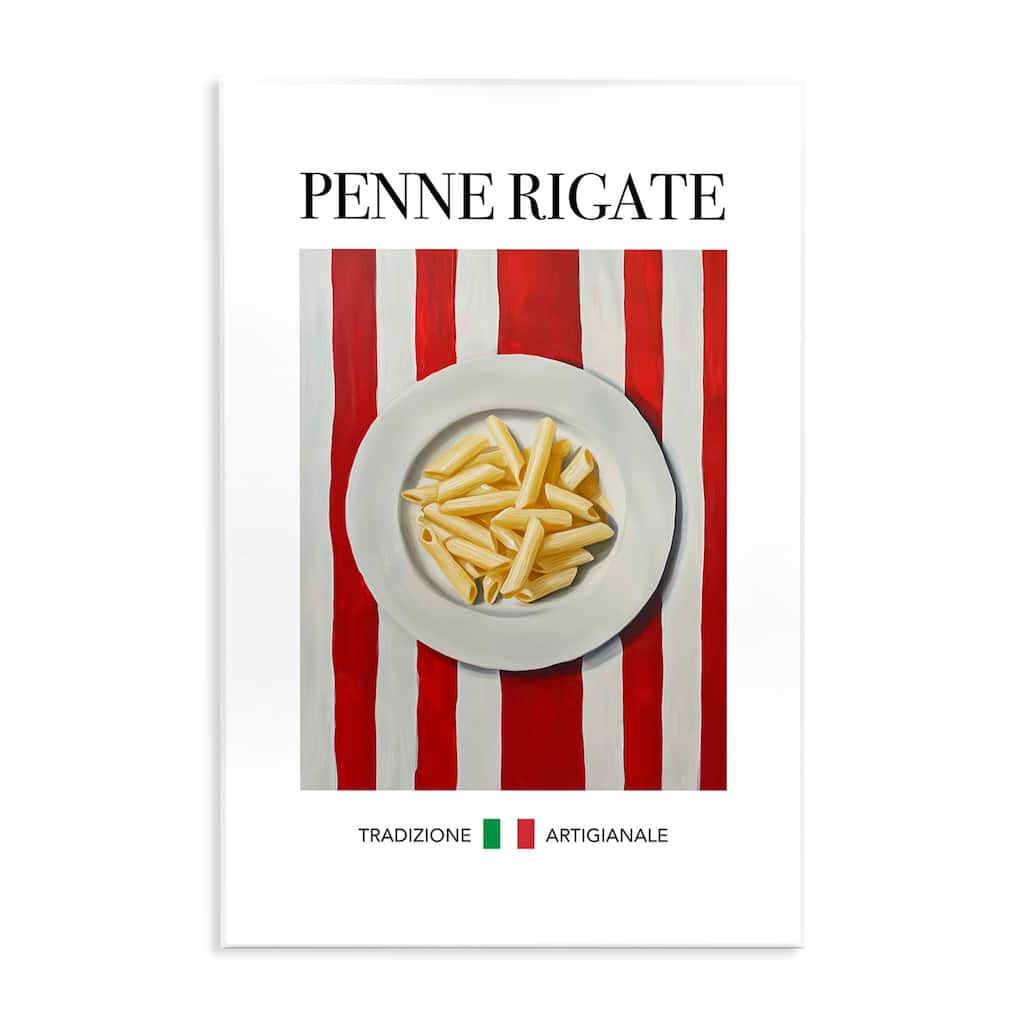 Stupell Traditional Penne Rigate Pasta Wall Plaque Art Design By Andreas Magnusson