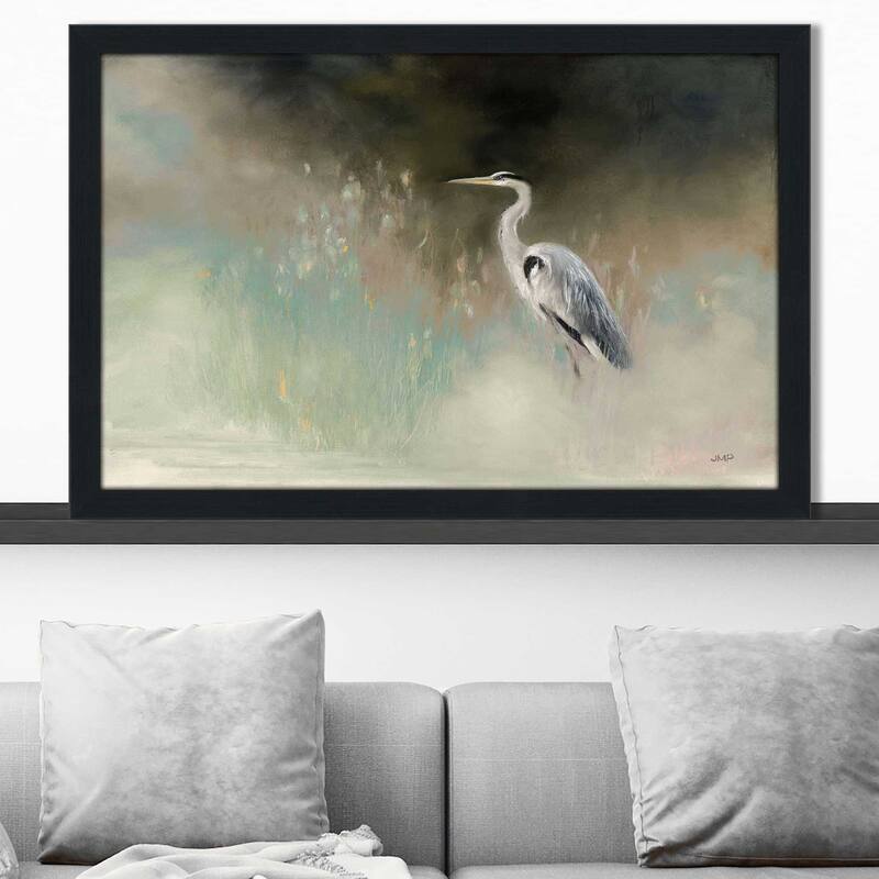 "Peaceful Egret Teal" Print on Acrylic