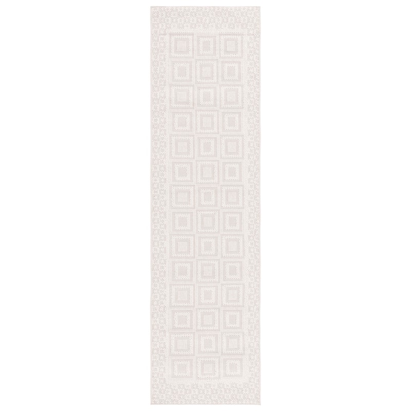 SAFAVIEH Trends Frona Geometric Rug - 2'2" x 8' Runner - Beige/Ivory