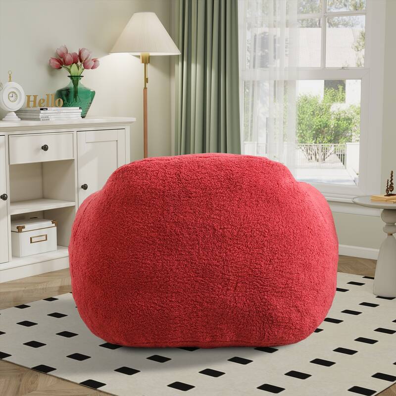Teddy Bean Bag Chairs,Lazy Sofa Bean Bag Chairs with Armrest