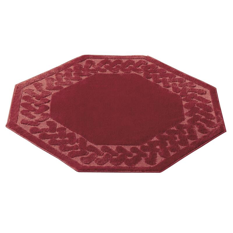 Herringbone Trim Skid-Resistant Backing Accent Rugs