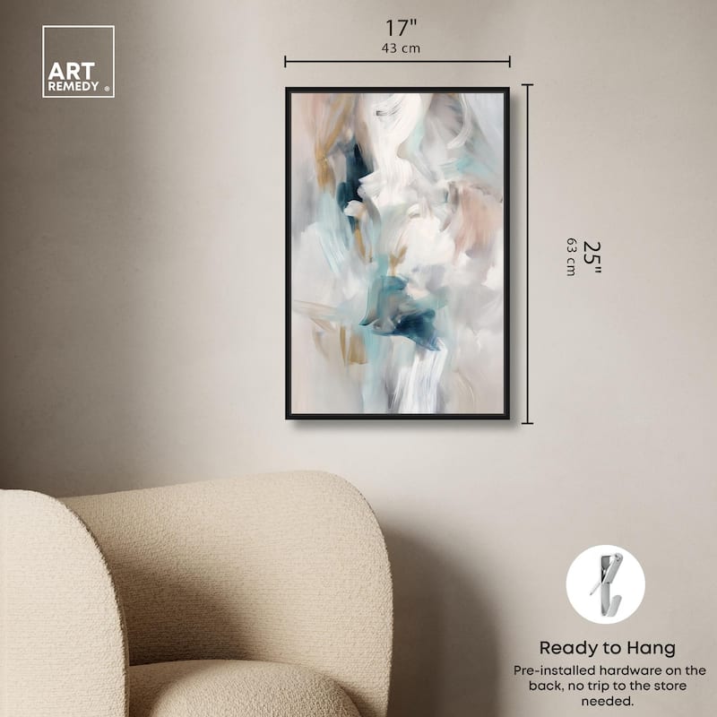 Whispering Colors III Canvas by Art Remedy
