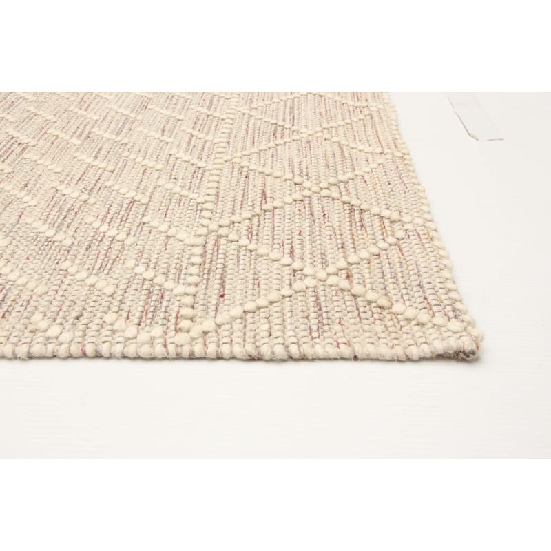 ECARPETGALLERY Braid weave Sienna Cream Wool Rug - 4'11 x 7'11