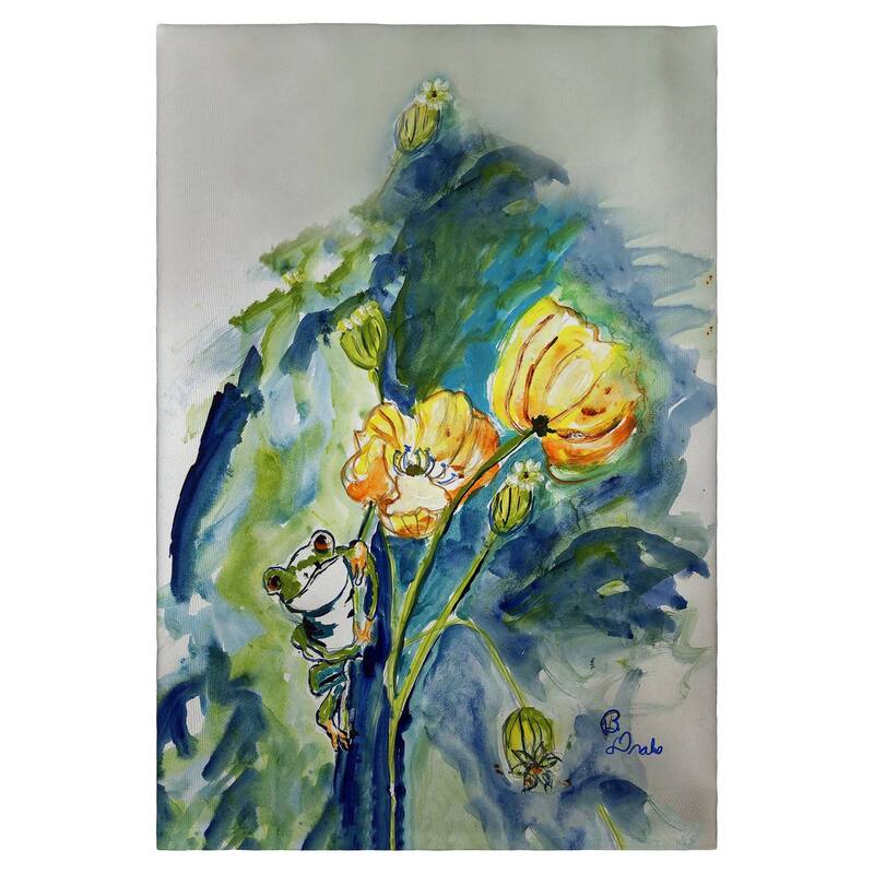 Frog & Flower Guest Towel - 20x20
