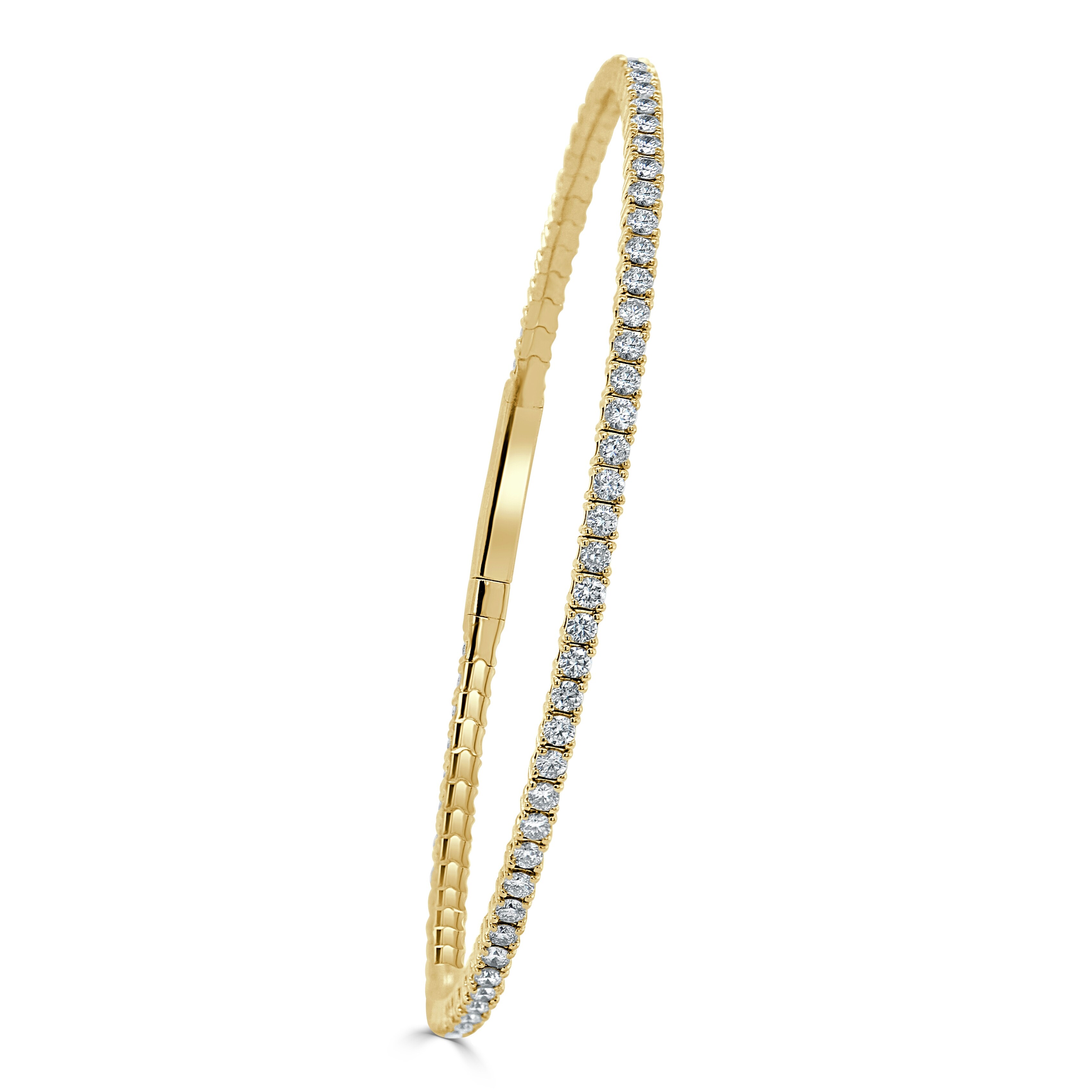 Joelle Diamond Flexible Bangle Bracelet in 14K Gold (2 ct. tw.)
