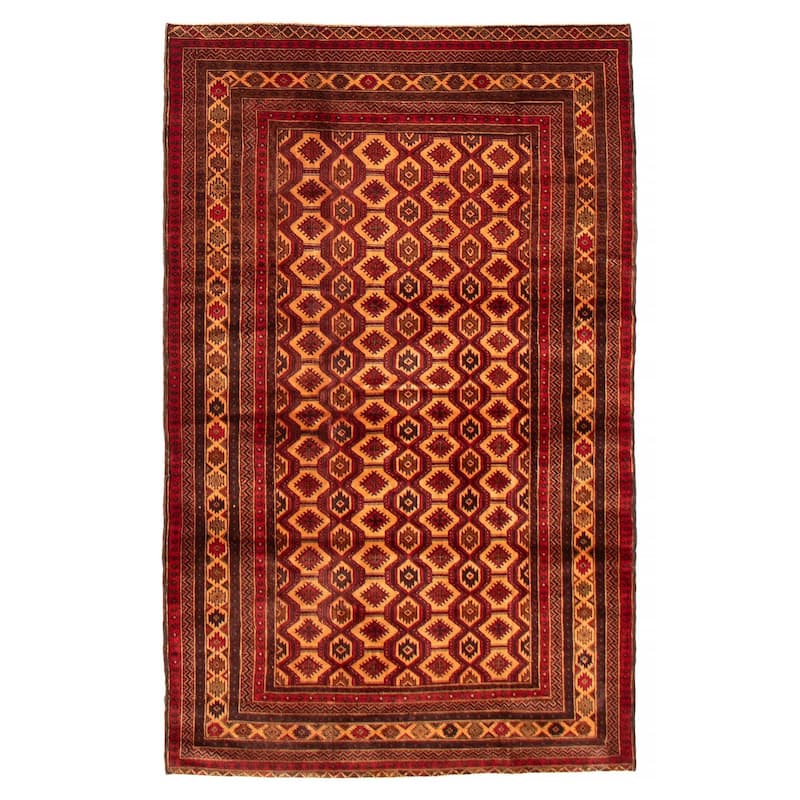 Teimani Beige Rug 3'10" x 6'3" - 3'10 x 6'3 - Beige - 3'10 x 6'3