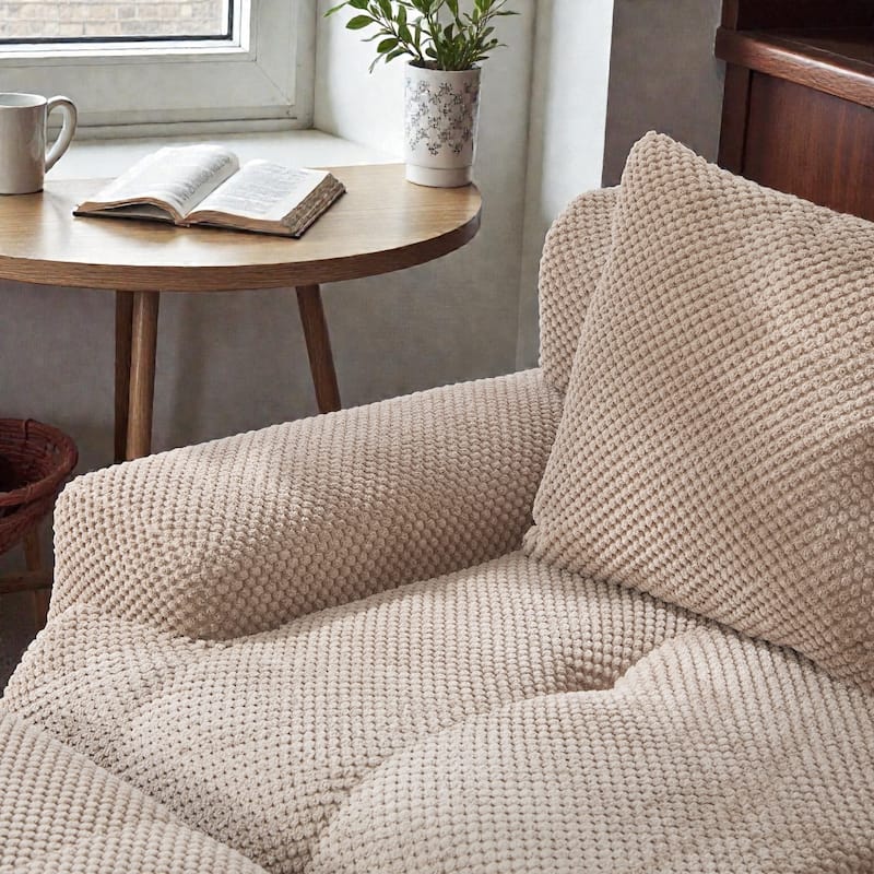 73" Modular Sectional Loveseat, Tufted 2-Seater Cloud Couch with Pillows, Boneless Foam Convertible Sofa for Living Room