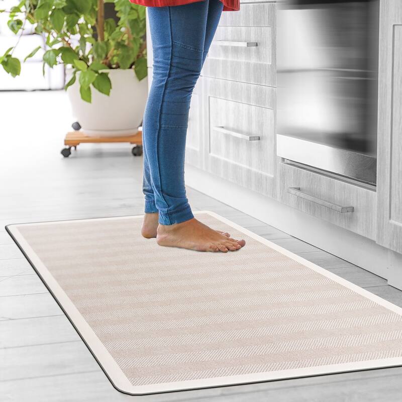 World Rug Gallery Chevron Boho Anti-Fatigue Standing Mat
