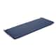 Sunbrella Solid Fabric 1-Piece Indoor/Outdoor Bench Cushion, 48"W x 18"L - Canvas Navy