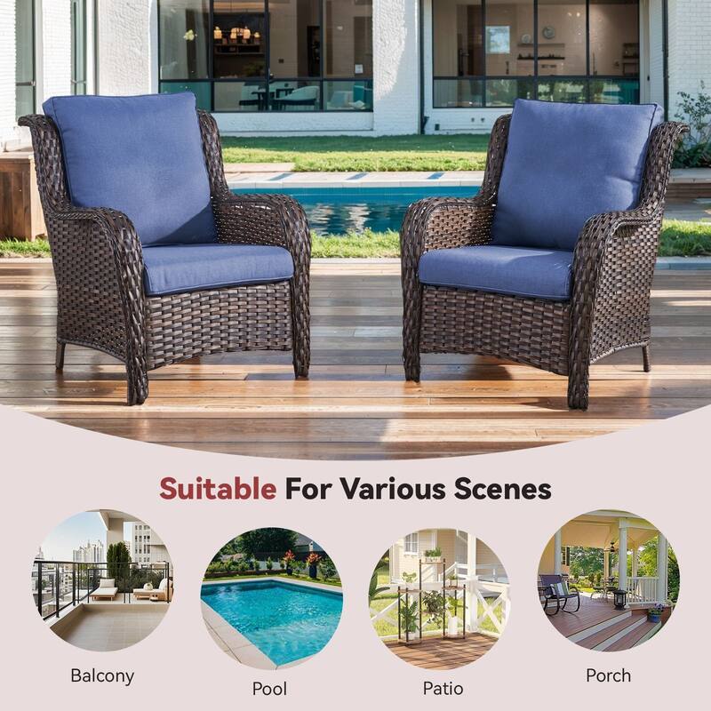 Gymojoy Pillow and Cushion Set Deep Seat Indoor/Outdoor - 25" x 22" x 4"