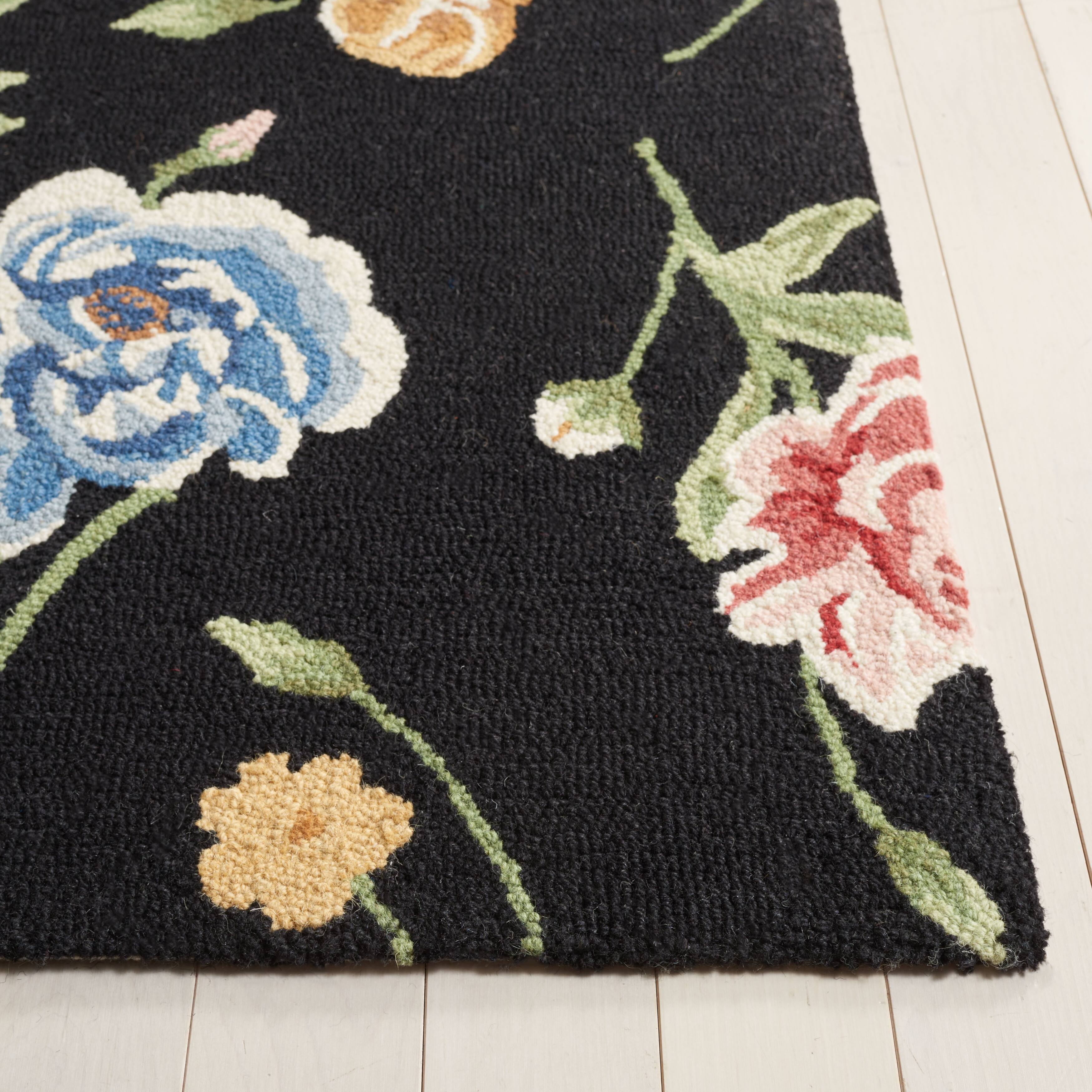 SAFAVIEH Handmade Chelsea Agunde French Country Floral Wool Rug On