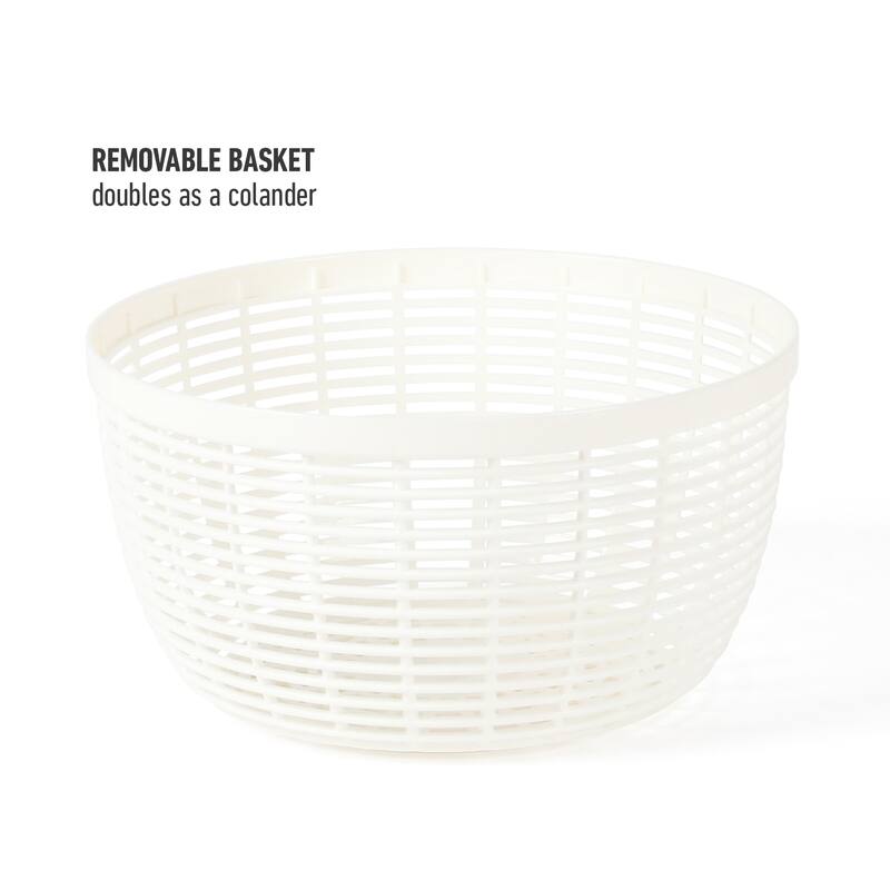 Calphalon Aero 6.3 Qt Salad Spinner, Fruit Wahser, Fruit Washing Bowl with Strainer, Vegertable Cleaner