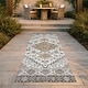 preview thumbnail 71 of 101, Machine Washable Indoor/ Outdoor Traditional Mankato Chantille Rug Pearl - 2'3" x 7'6"