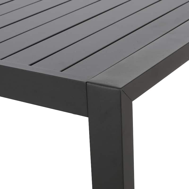 Navan Modern Aluminum Outdoor Dining Table by Christopher Knight Home - 70.00" L x 35.00" W x 30.00" H