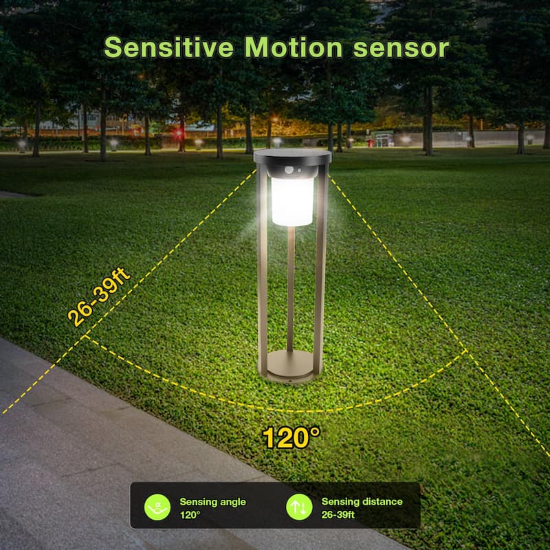 2-Pack Solar Outdoor Light Pathway Garden Dusk to Dawn with Stake 1989 - 1989-600-2B