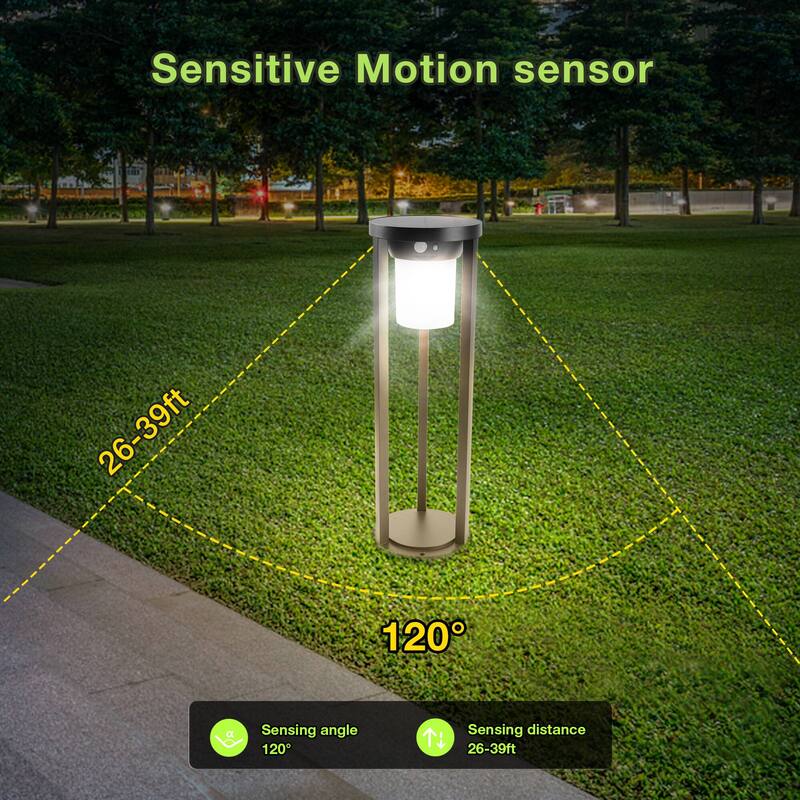 Inowel Solar Outdoor Light Pathway Garden Dusk to Dawn with Stake 1989 - 1989-600-BLACK