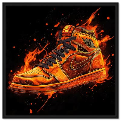 Jumpman on Fire I Canvas by Art Remedy