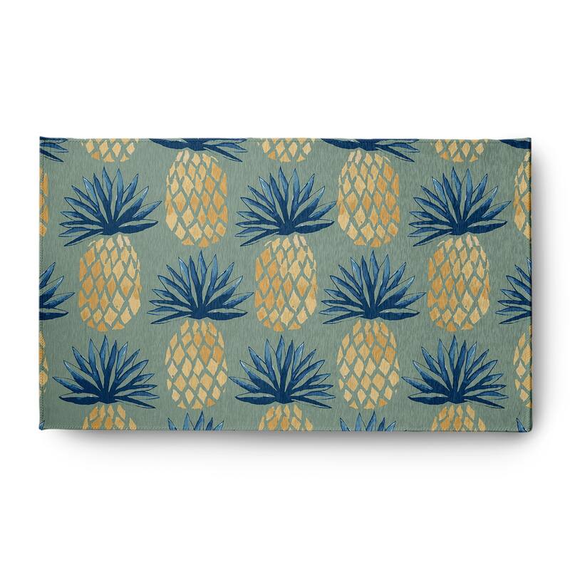 Pineapple Stripes Indoor/Outdoor Rug - Sage - 3' x 5'