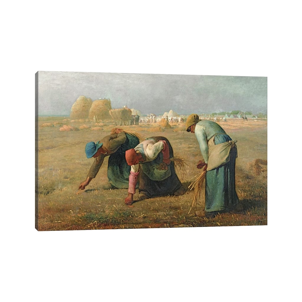 iCanvas "The Gleaners, 1857 " by Jean-Francois Millet Canvas Print