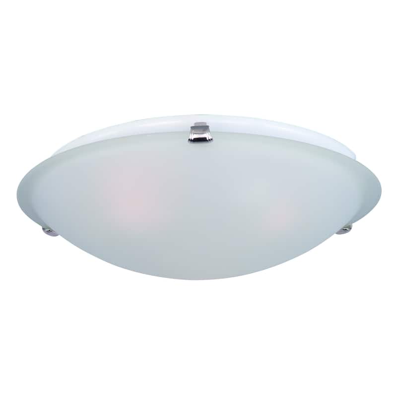 Malaga 3-Light Flush Mount - Silver