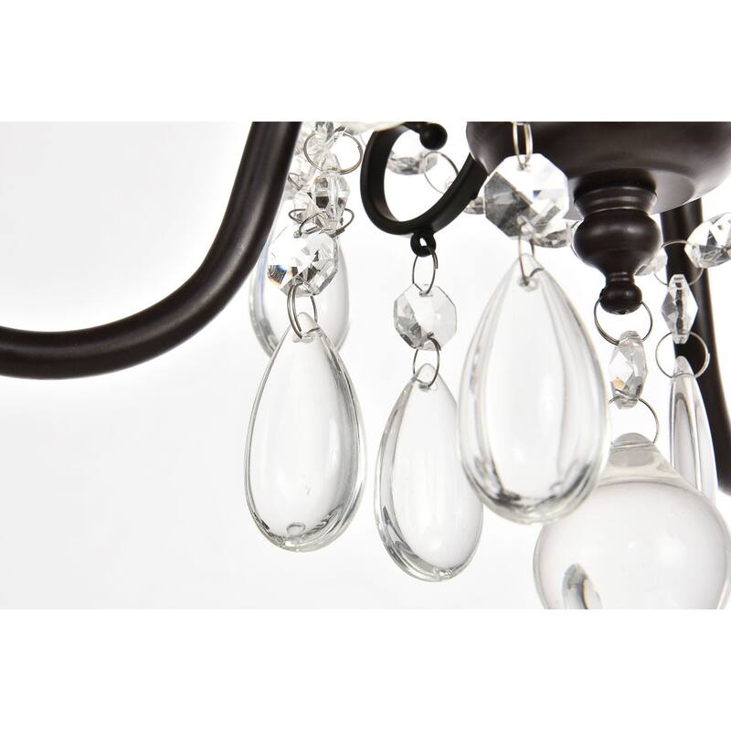 Elegant Lighting Blaise 3 Light 15" Crystal Chandelier