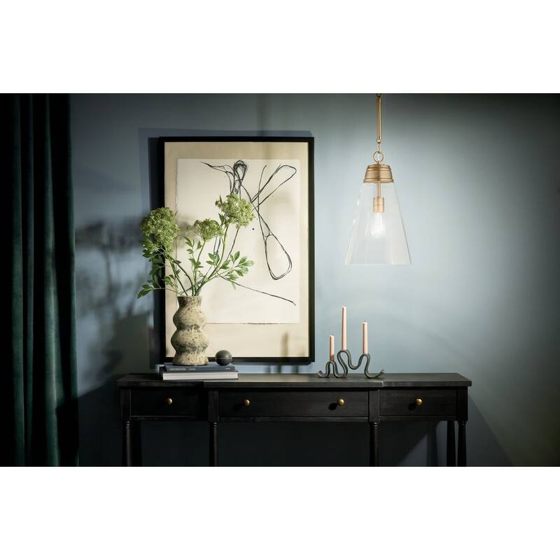 Kichler 52661CLR Marsailli 12" Wide Pendant with Clear Glass Shade